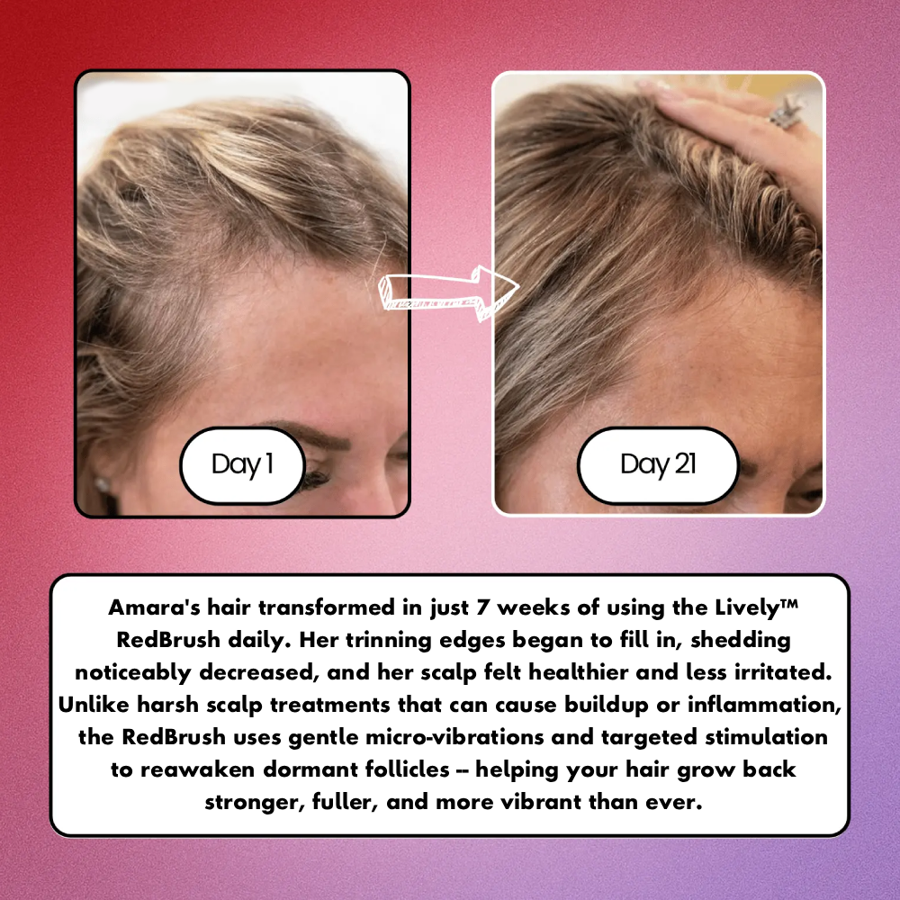 Lively™ RedBrush – Red Light Hair Regrowth & Scalp Therapy Comb